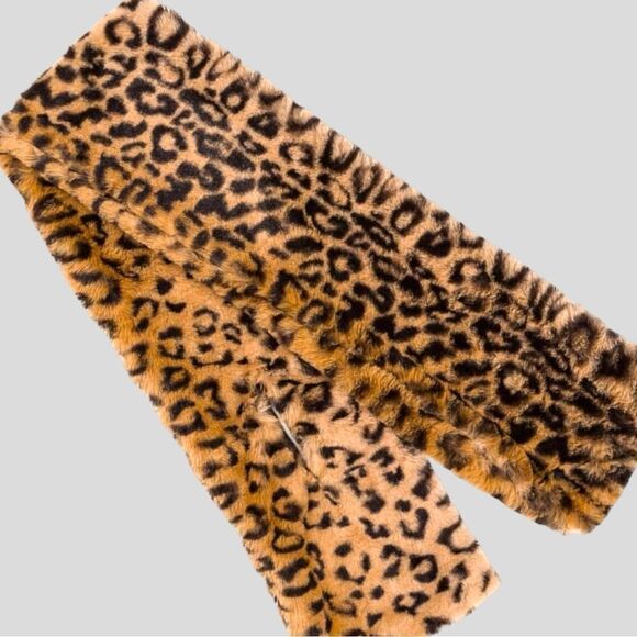 Lane Bryant adorable cheetah print faux fur scarf! New - Picture 6 of 10